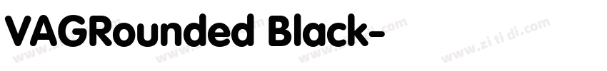 VAGRounded Black字体转换